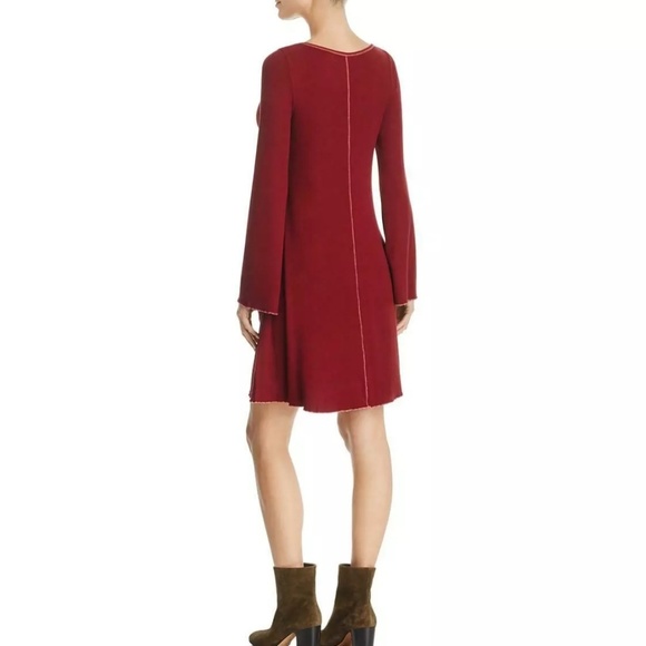 "NWT" red ribbed dress - Picture 2 of 5